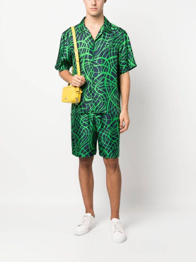 Moschino Shorts met print Blauw