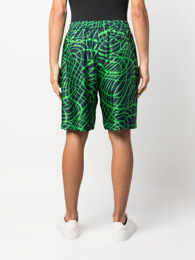 Moschino Shorts met print Blauw