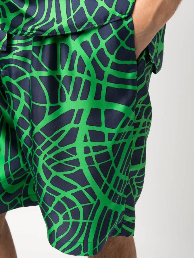 Moschino Shorts met print Blauw
