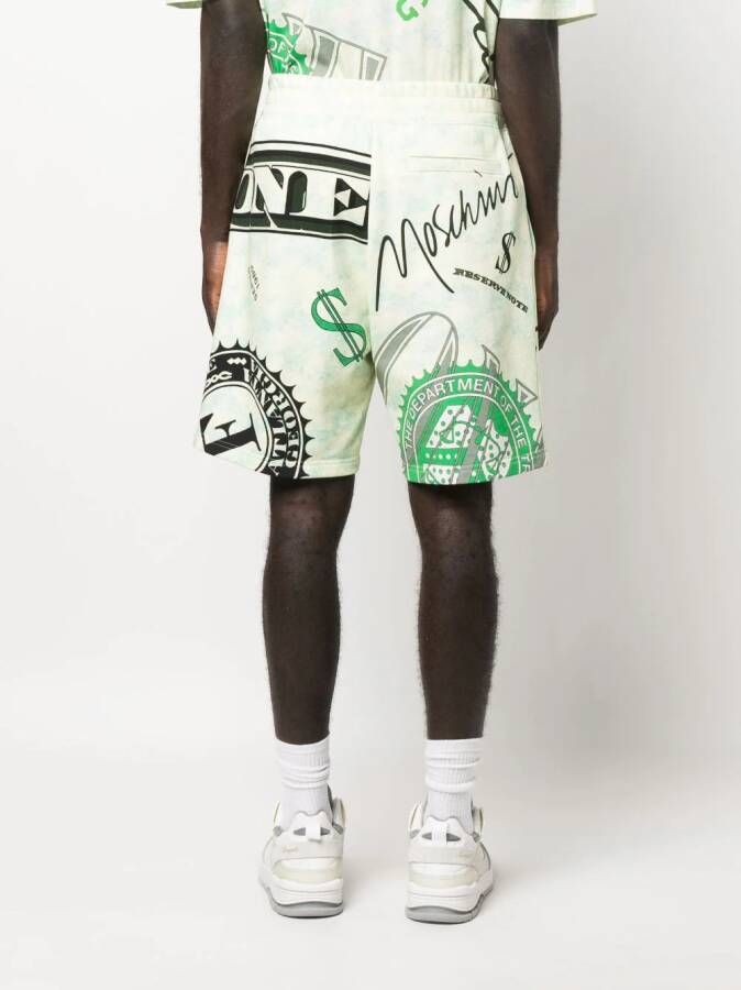Moschino Shorts met print Groen