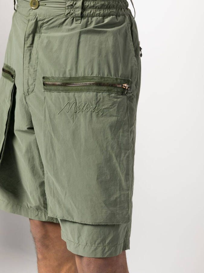 Moschino Shorts met ritszak Groen