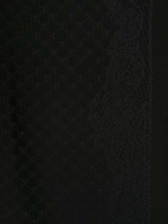 Moschino Sjaal met monogram Zwart