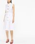 Moschino Mouwloze blousejurk Wit - Thumbnail 4