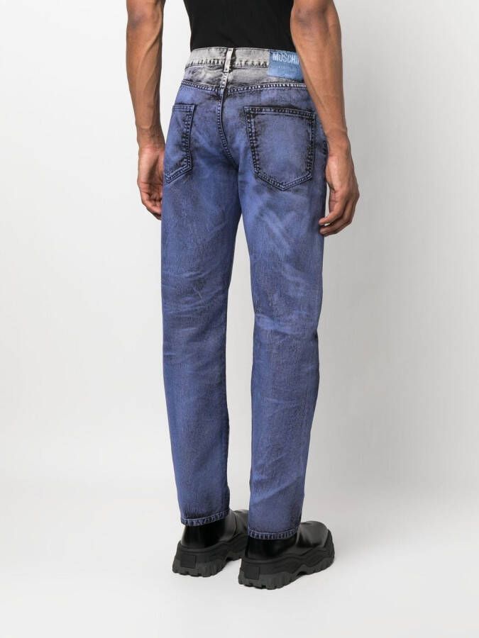 Moschino Slim-fit jeans Blauw