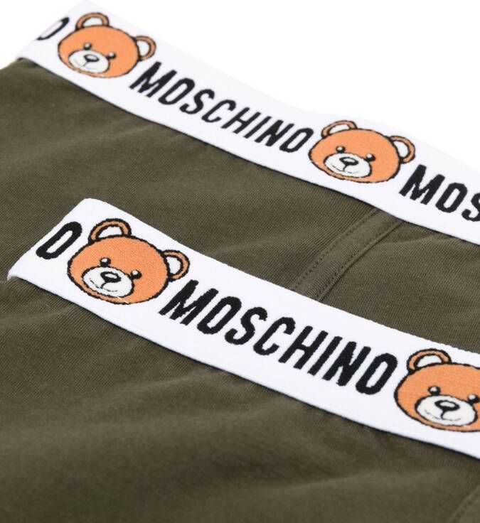 Moschino Slip met logoband Groen