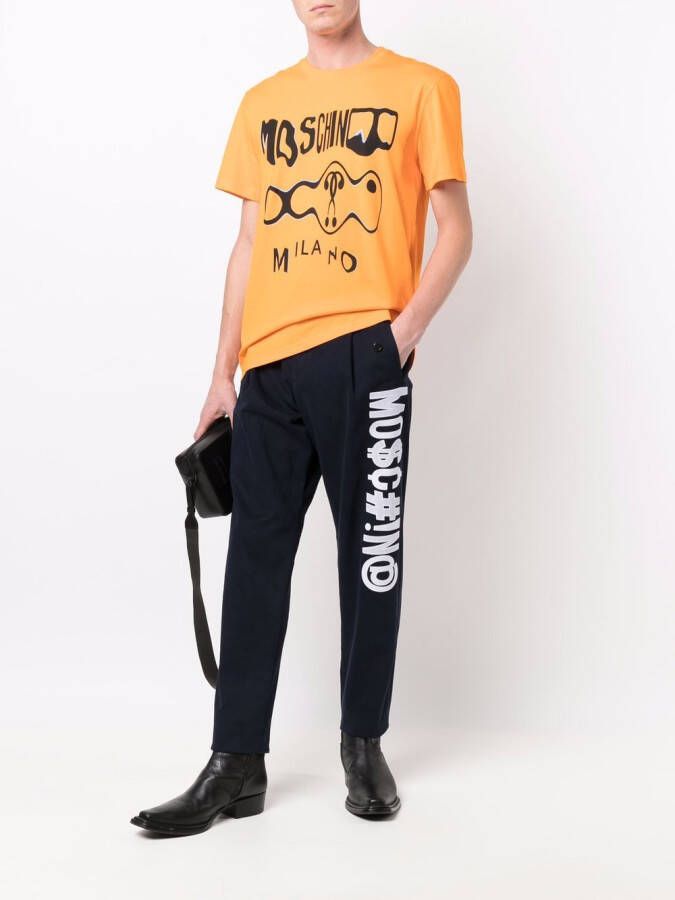 Moschino Stretch broek Blauw
