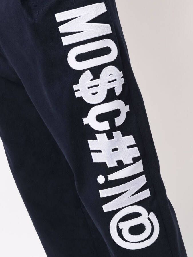 Moschino Stretch broek Blauw