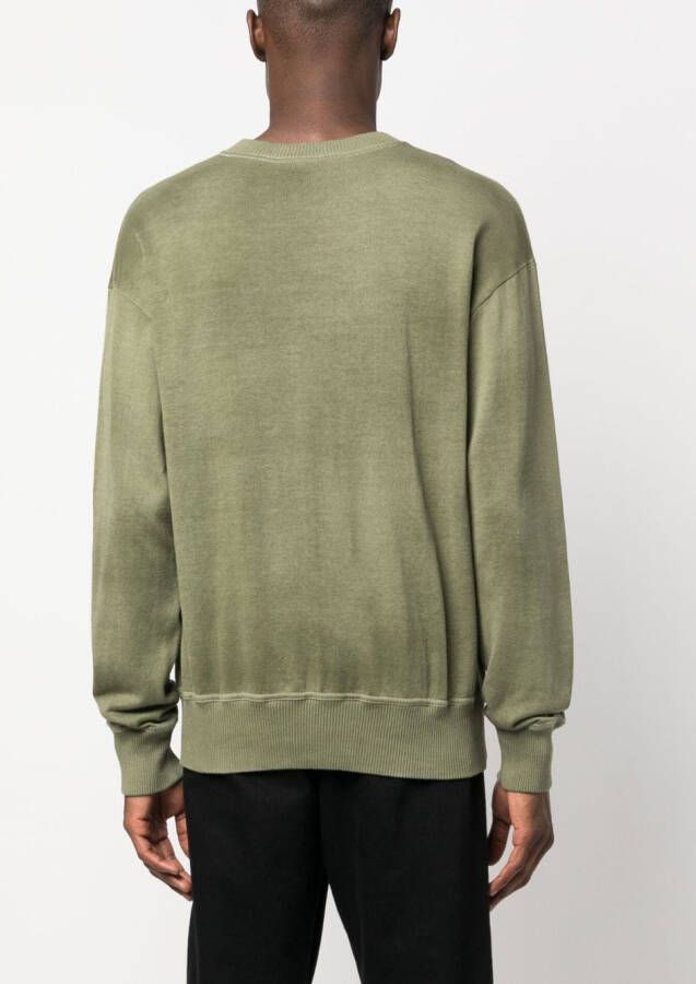Moschino Sweater met geborduurd logo Groen