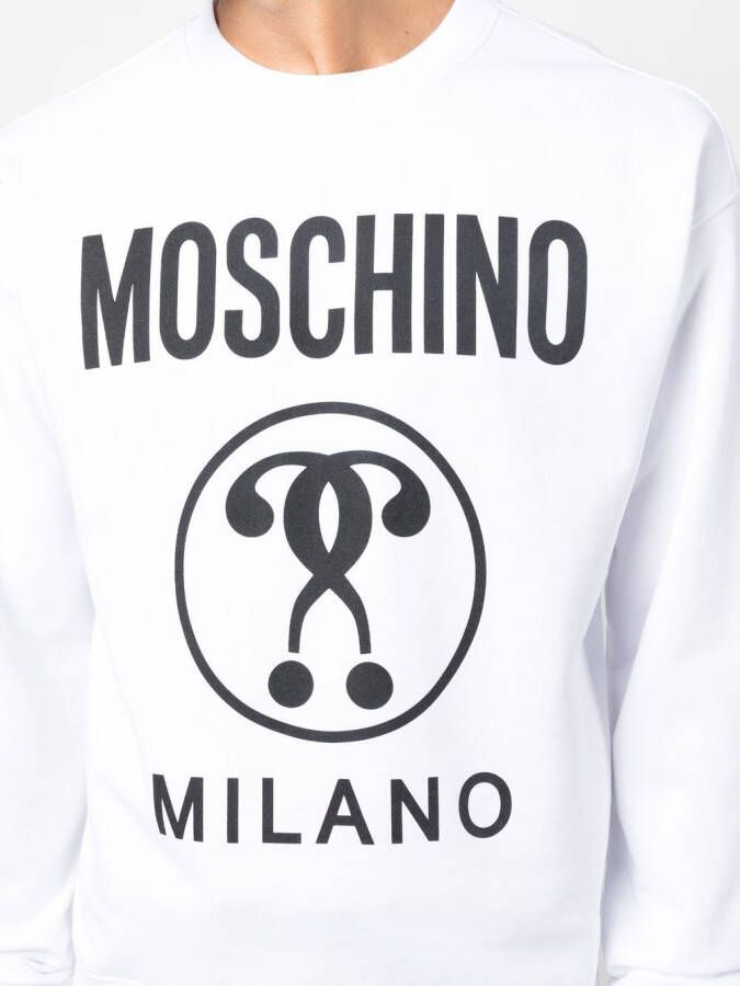 Moschino Sweater met logoprint Wit