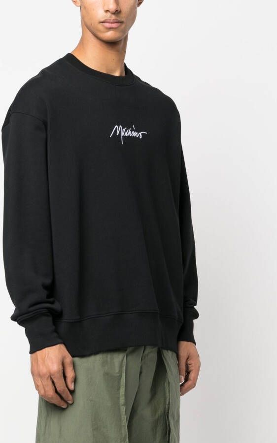 Moschino Sweater met logoprint Zwart