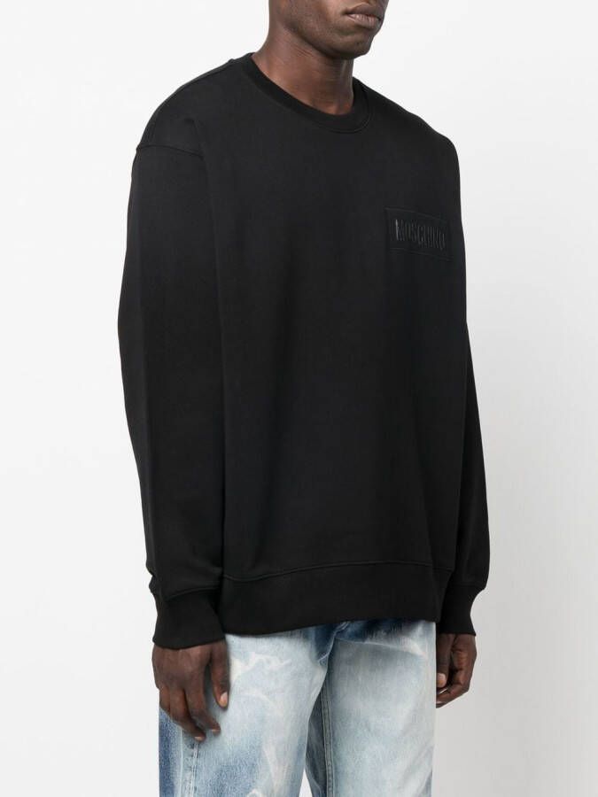 Moschino Sweater met logoprint Zwart