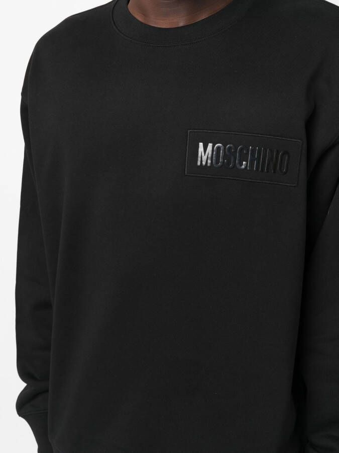 Moschino Sweater met logoprint Zwart