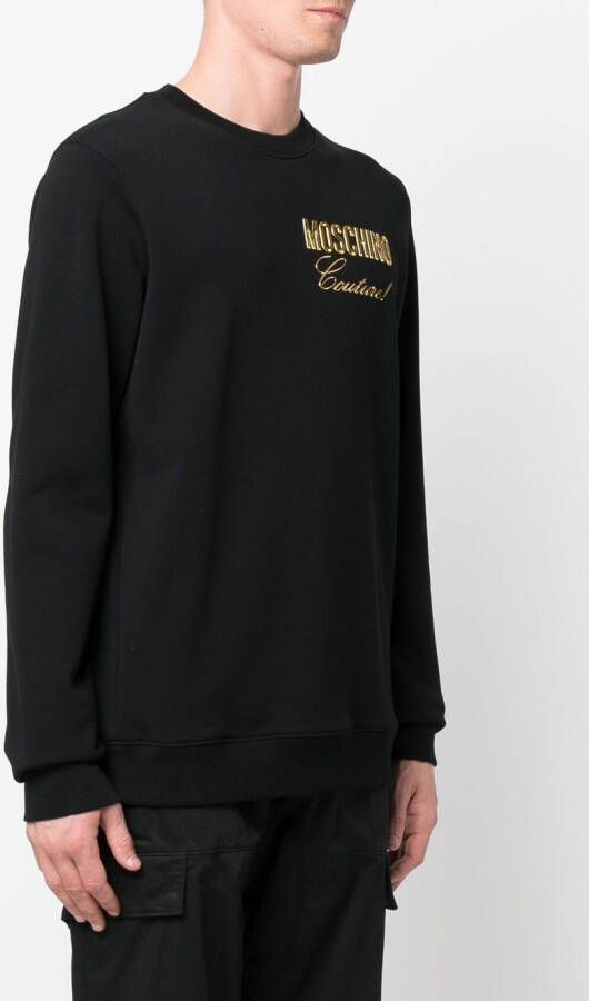Moschino Sweater met logoprint Zwart