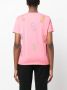 Moschino T-shirt met geborduurd logo Roze - Thumbnail 4