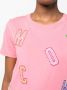 Moschino T-shirt met geborduurd logo Roze - Thumbnail 5