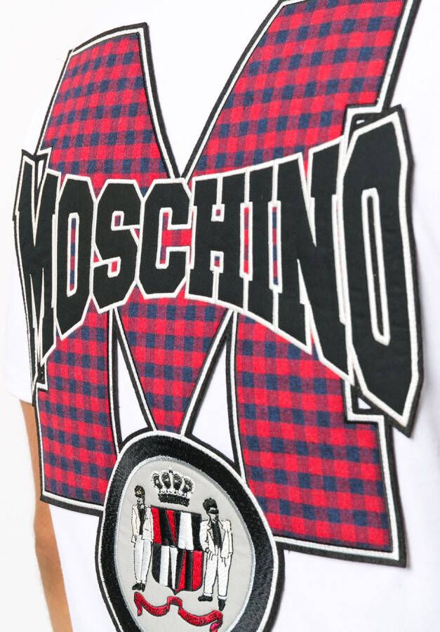Moschino T-shirt met logo Wit