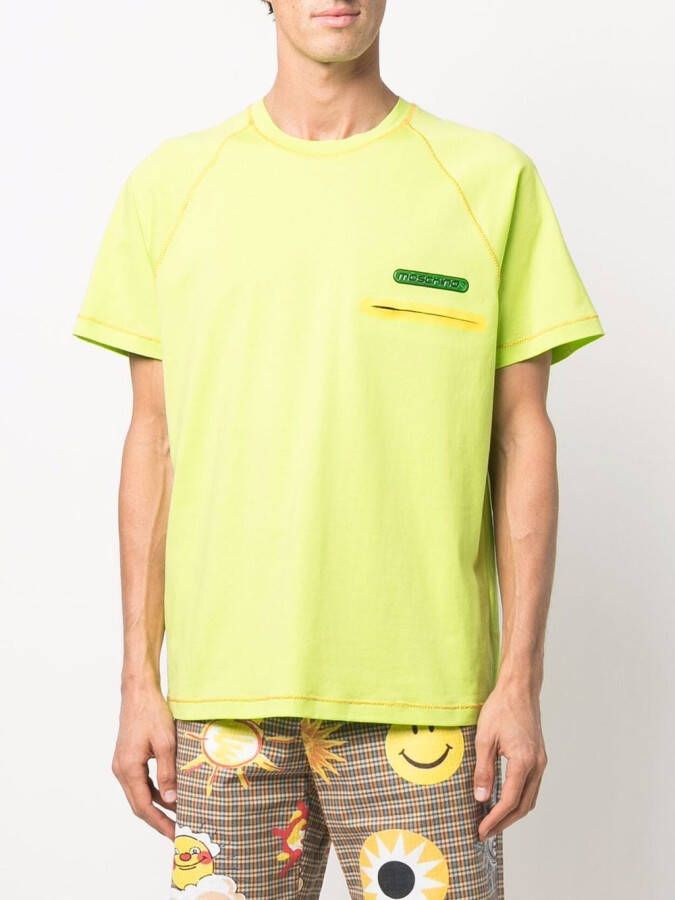 Moschino T-shirt met logopatch Groen