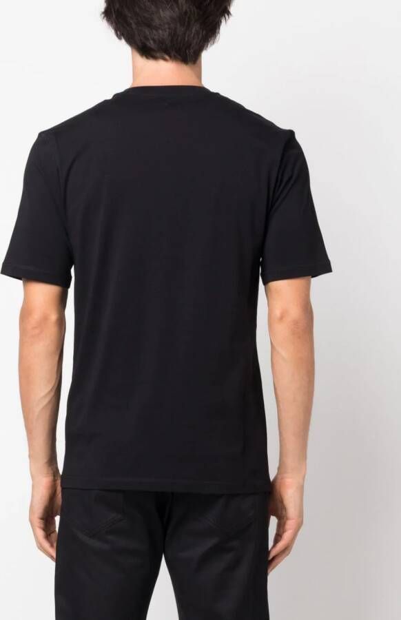 Moschino T-shirt met logo-applicatie Zwart