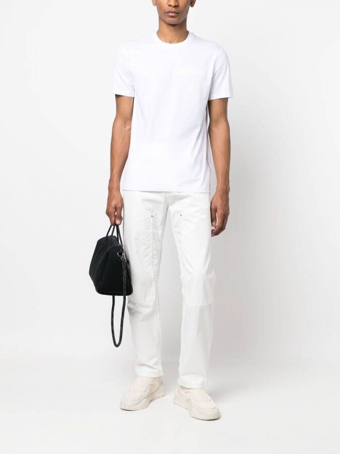 Moschino T-shirt met logoprint Wit