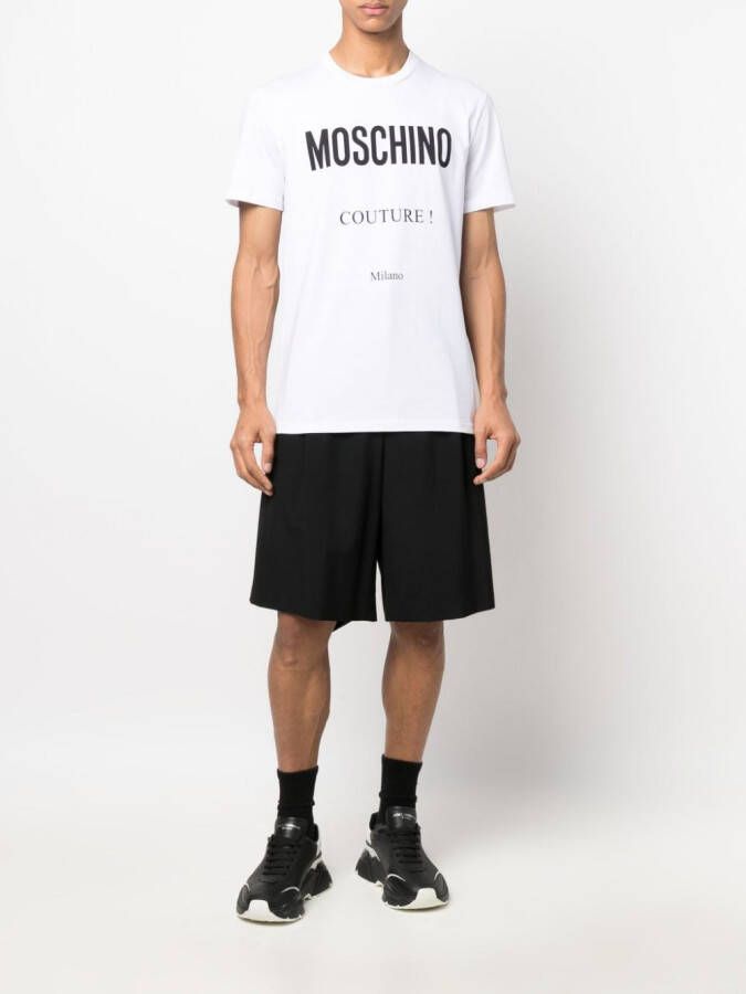 Moschino T-shirt met logoprint Wit