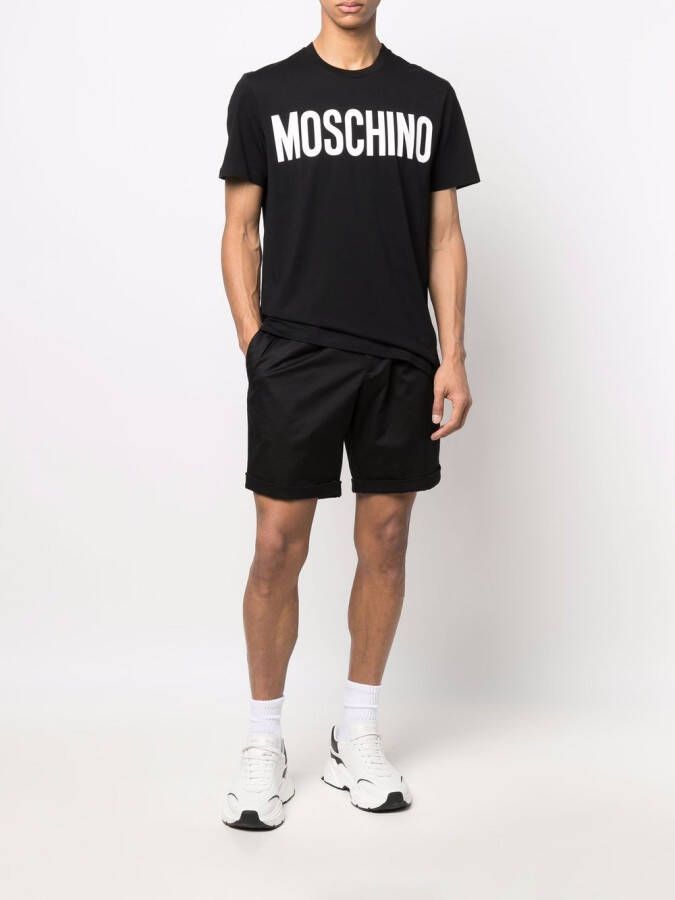 Moschino T-shirt met logoprint Zwart
