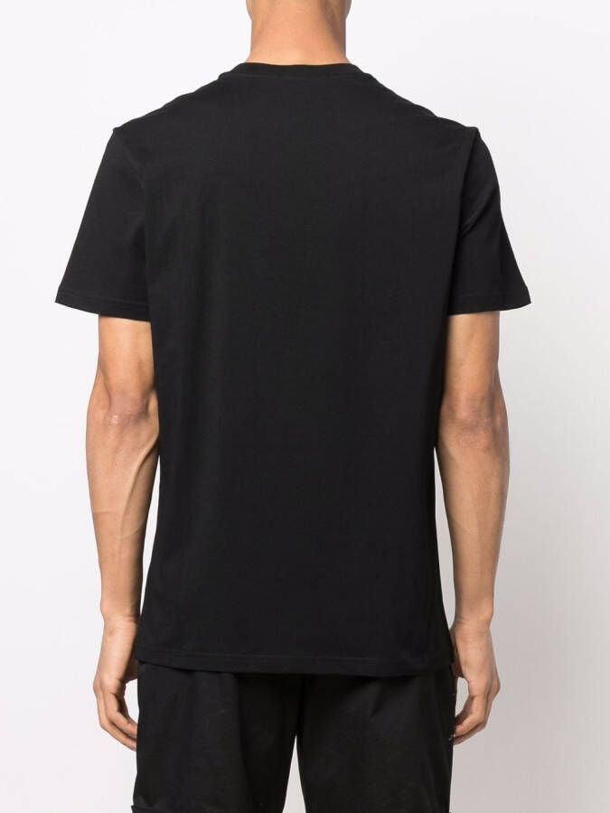 Moschino T-shirt met logoprint Zwart