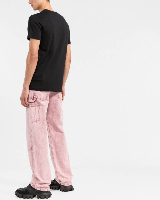 Moschino T-shirt met logoprint Zwart