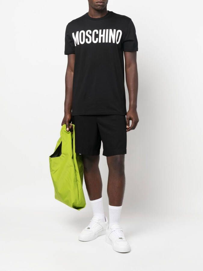 Moschino T-shirt met logoprint Zwart
