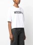 Moschino T-shirt met patch Wit - Thumbnail 3