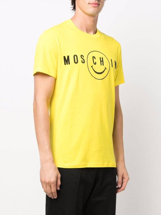 Moschino T-shirt met print Geel