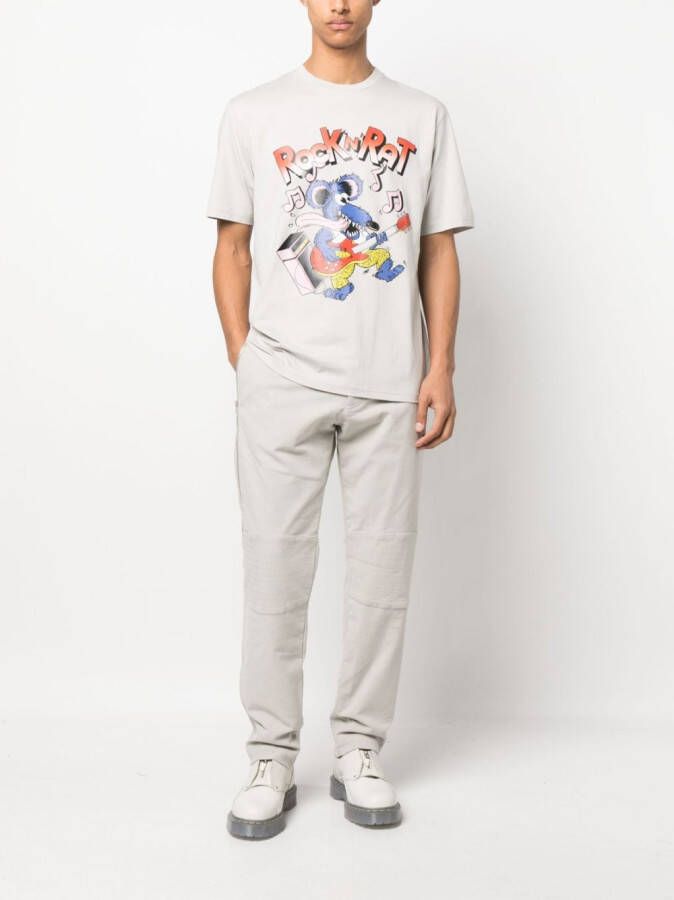 Moschino T-shirt met print Grijs
