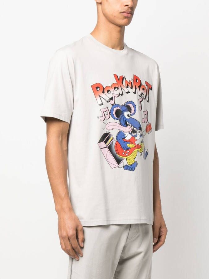 Moschino T-shirt met print Grijs