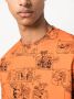 Moschino T-shirt met print Oranje - Thumbnail 5