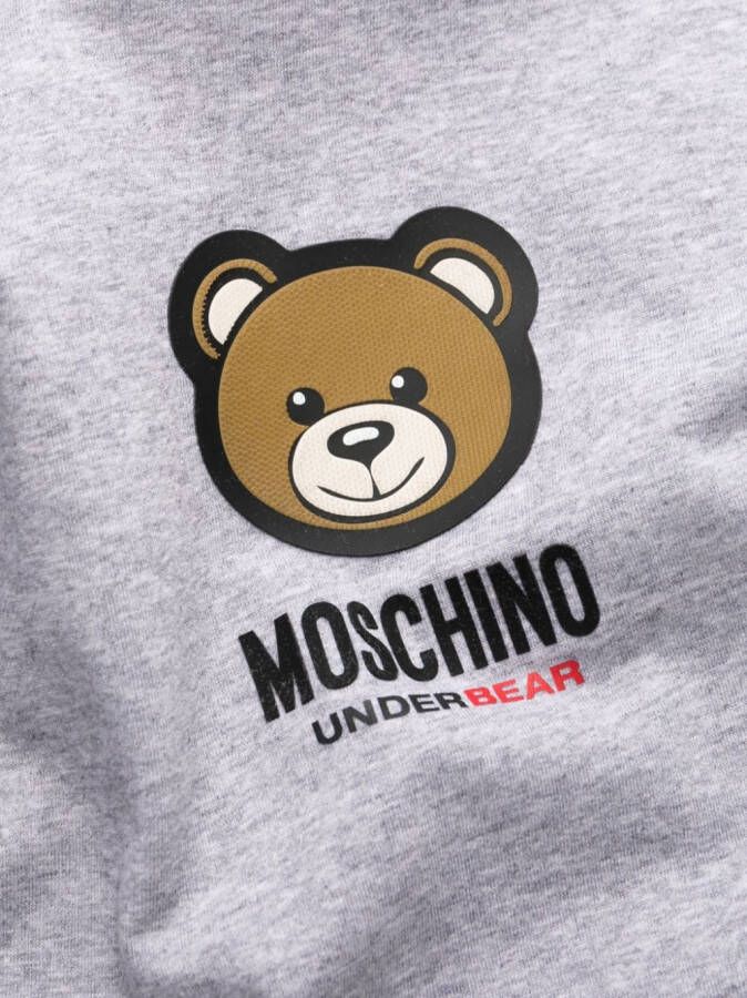 Moschino T-shirt met teddybeerprint Grijs
