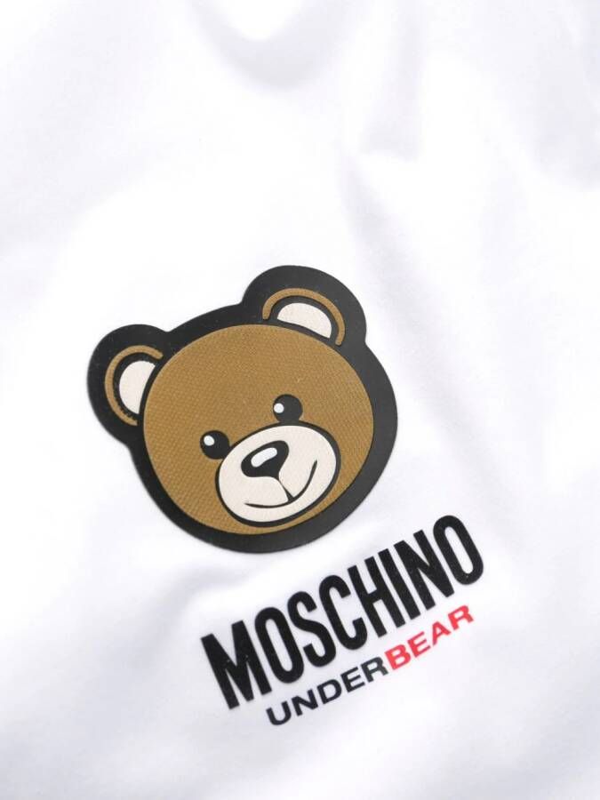 Moschino T-shirt met teddybeerprint Wit