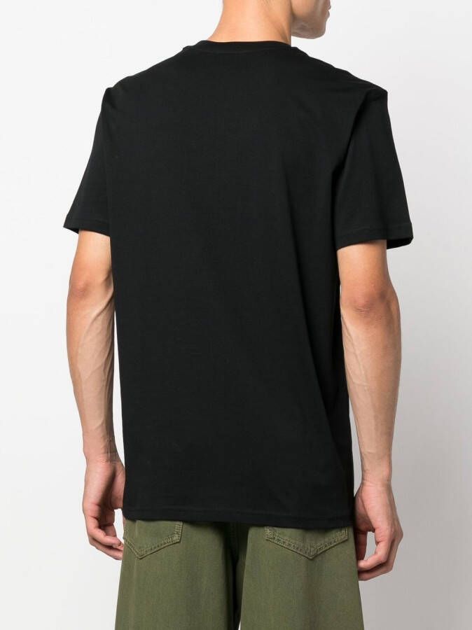 Moschino T-shirt met tekst Zwart