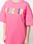 Moschino T-shirtjurk met logoprint Roze - Thumbnail 5