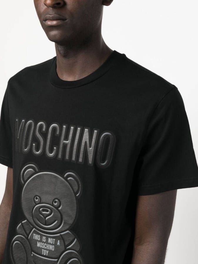 Moschino T-shirt met teddybeerprint Zwart