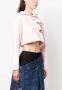 Moschino Cropped hoodie Roze - Thumbnail 3