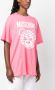 Moschino T-shirt met logoprint Roze - Thumbnail 3