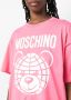 Moschino T-shirt met logoprint Roze - Thumbnail 5
