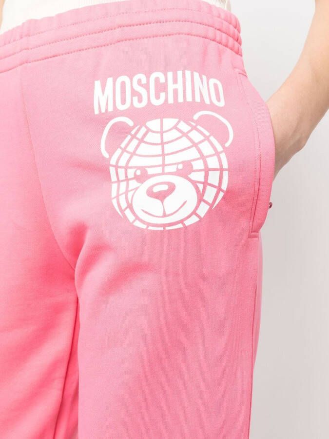 Moschino Trainingsbroek van biologisch katoen Roze
