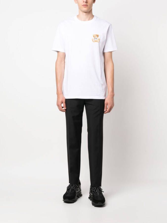 Moschino T-shirt met teddybeerpatch Wit