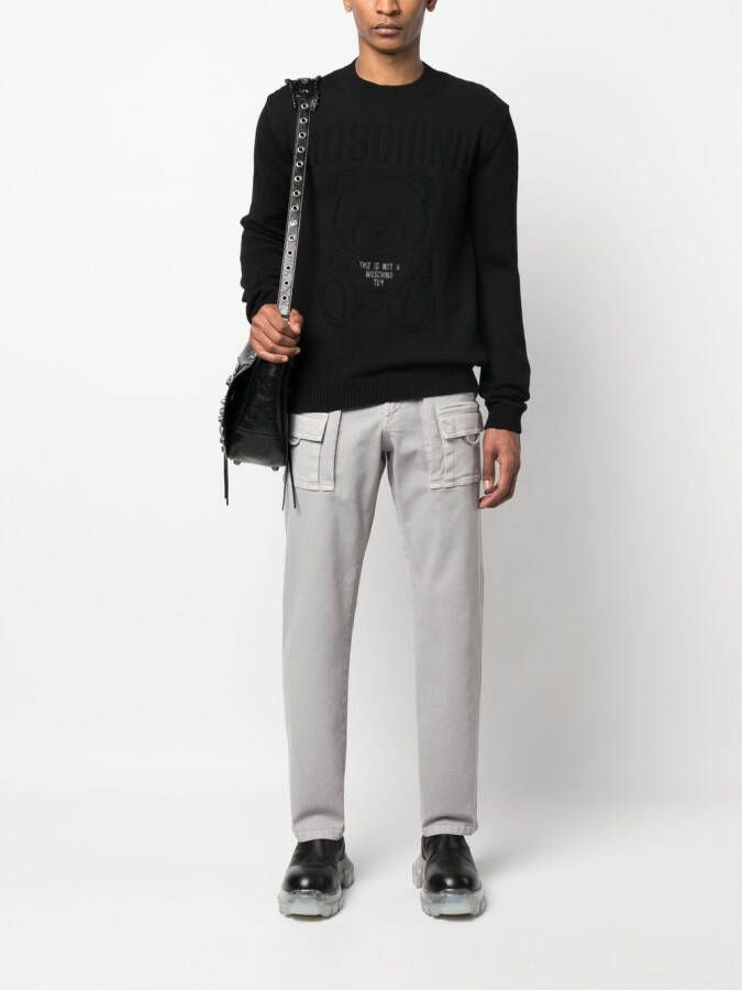Moschino Trui met intarsia Zwart