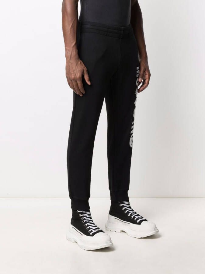 Moschino Trainingsbroek met geborduurd logo Zwart