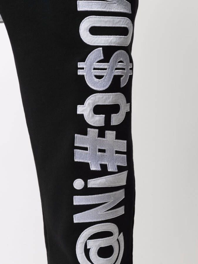 Moschino Trainingsbroek met geborduurd logo Zwart
