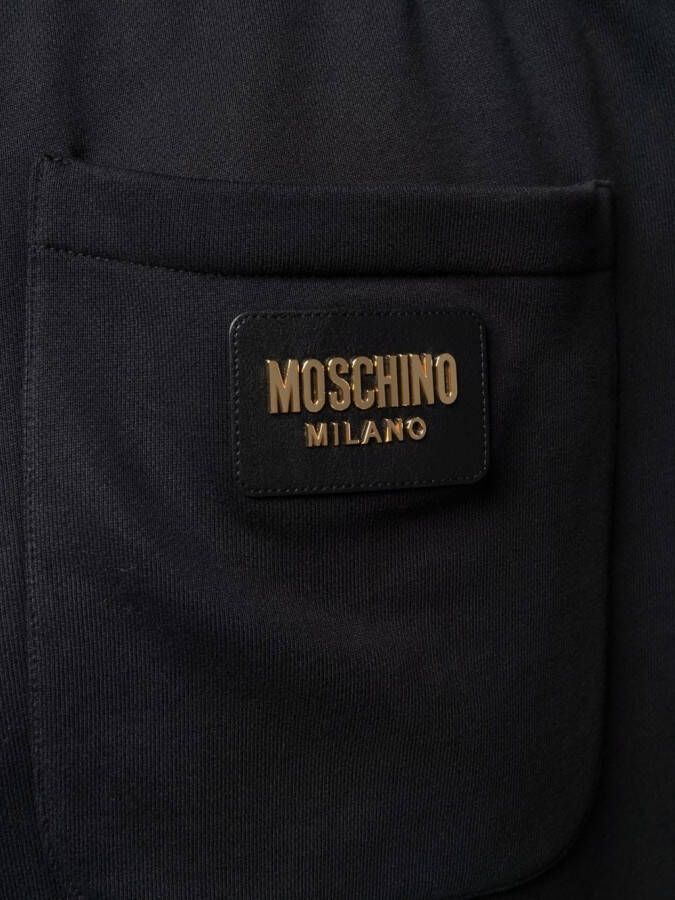 Moschino Trainingsbroek met logoplakkaat Zwart