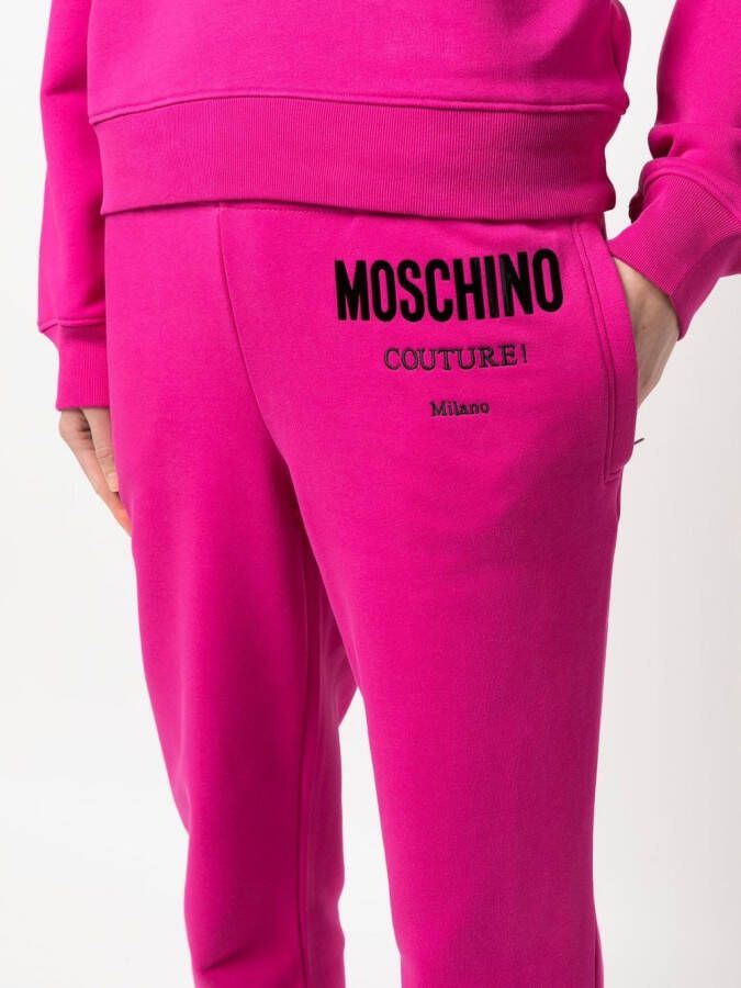Moschino Trainingsbroek met logoprint Roze