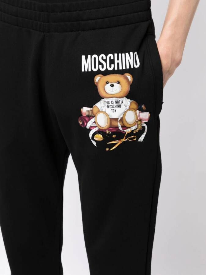 Moschino Trainingsbroek met teddybeerprint Zwart