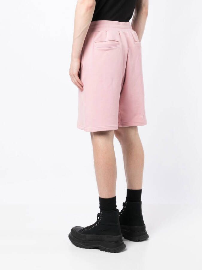 Moschino Trainingsshorts met logoprint Roze
